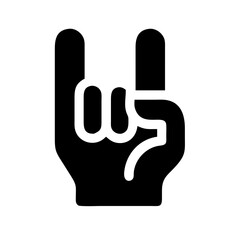 foam hand icon  flat vector icon