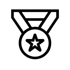 medal icon  flat vector icon