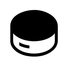 puck icon  flat vector icon