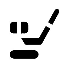 hockey icon flat vector icon