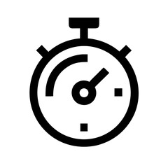 stopwatch icon  flat vector icon