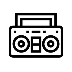 boombox icon  flat vector icon