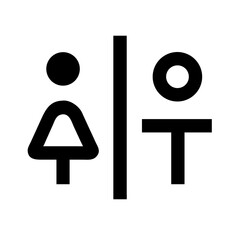 toilet icon  flat vector icon