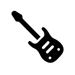 electric guitar icon  flat vector icon
