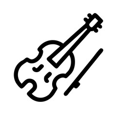 violin icon  flat vector icon © Zeeshan
