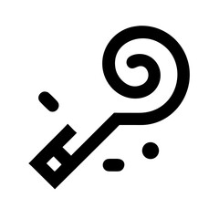 party blower icon  flat vector icon