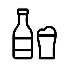 beer icon flat vector icon