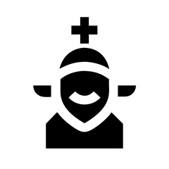 christian icon  flat vector icon