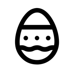 easter egg icon flat vector icon