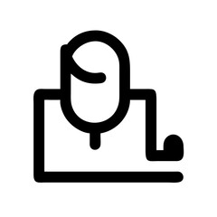 object ( ) flat vector icon