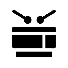 drum icon  flat vector icon
