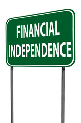 financial independence sign