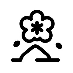 sakura icon  flat vector icon