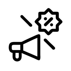 promotion icon  flat vector icon