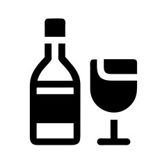 wine icon  flat vector icon