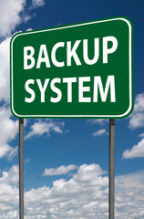 backup system sign