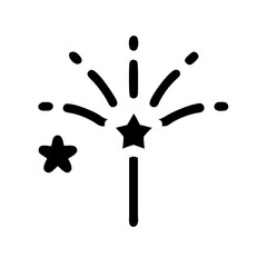 firework icon  flat vector icon