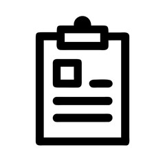 clipboard icon  flat vector icon