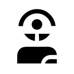 driving icon  flat vector icon