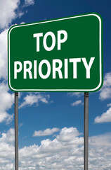 top priority sign