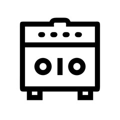 amplifier icon flat vector icon