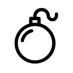 bomb icon  flat vector icon