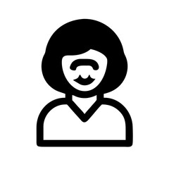 woman icon  flat vector icon