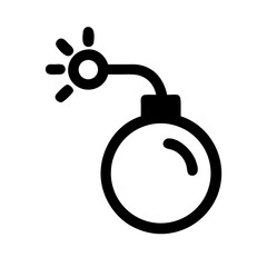 bomb icon  flat vector icon