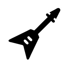 electric guitar icon  flat vector icon