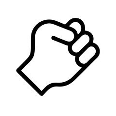 fist icon  flat vector icon