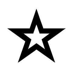 Obraz premium star icon flat vector icon