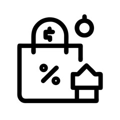 sales icon flat vector icon