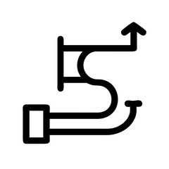 sales pipeline icon flat vector icon