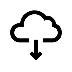 cloud icon flat vector icon
