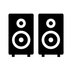 speakers  flat vector icon