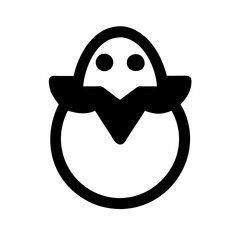 Fototapeta premium chick icon flat vector icon