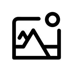 landscape icon  flat vector icon