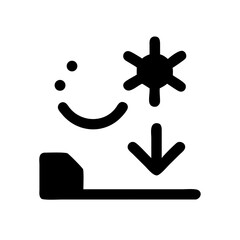 low season icon  flat vector icon