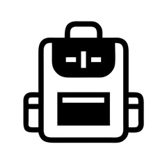 backpack icon  flat vector icon