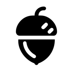 acorn icon  flat vector icon