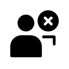 Obraz premium absent icon flat vector icon