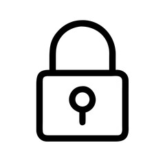 locked icon  flat vector icon