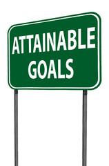 attainable goals sign