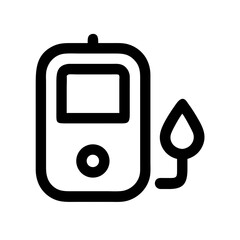 high blood sugar icon  flat vector icon