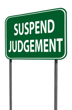 suspend judgement sign