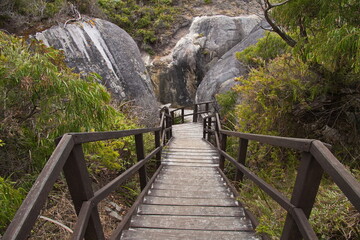 Access to beach at Elephant Rocks in William Bay National Park, Western Australia, Australia

