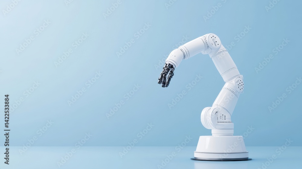 Poster robotic arm technology for automation and industry applications