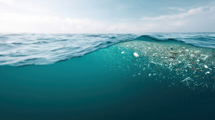 Ocean conservation plastic balanceOcean conservation highlights balance disrupted by plastic pollution