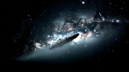 Epic Galactic Cargo Ship Accelerates Through Interstellar Space Delivering Massive Payloads with Advanced Propulsion Efficiency