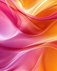 Fototapeta premium Fluid, vibrant abstract design of flowing colors.